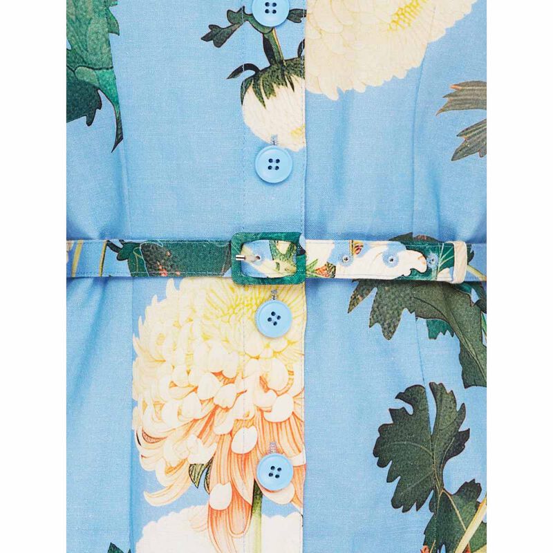 LEO LIN Luminous Linen Mini Dress image number 2
